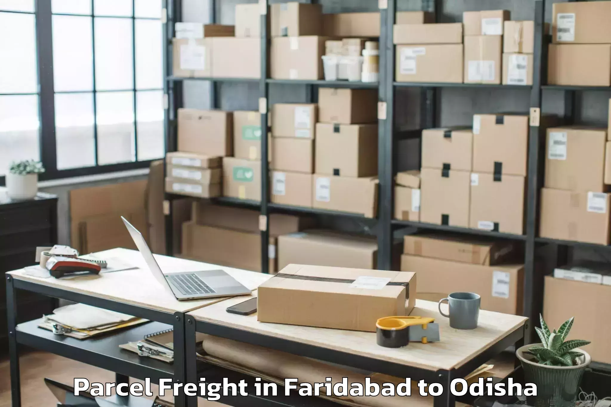 Book Faridabad to Bhawani Mall Parcel Freight